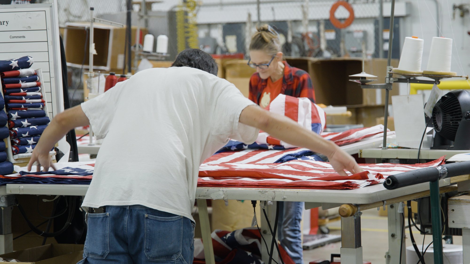 Employees are about to devote more time to checking and folding flags.